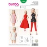 Burda Dress Dolls Clothes Accessories Fabric Sewing Pattern 6960