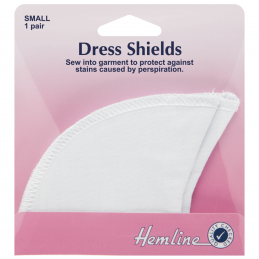 Small Hemline Dress Shields Full Sleeve White In Small, Medium, Large