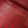 Cotton Lurex Christmas Xmas Fabric Red & Green Tartan Checks Checked Festive