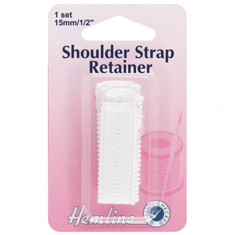  Hemline Shoulder Strap Retainer White 1Set