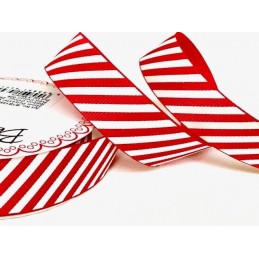 22mm Bertie's Bows Candy Cane Merry Christmas Grosgrain Craft Ribbon Selection