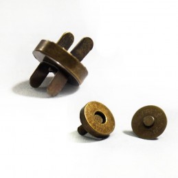 5, 10, 20 Pack 14mm Magnetic Fasteners Handbag Purse Metal Clasps Antique Brass