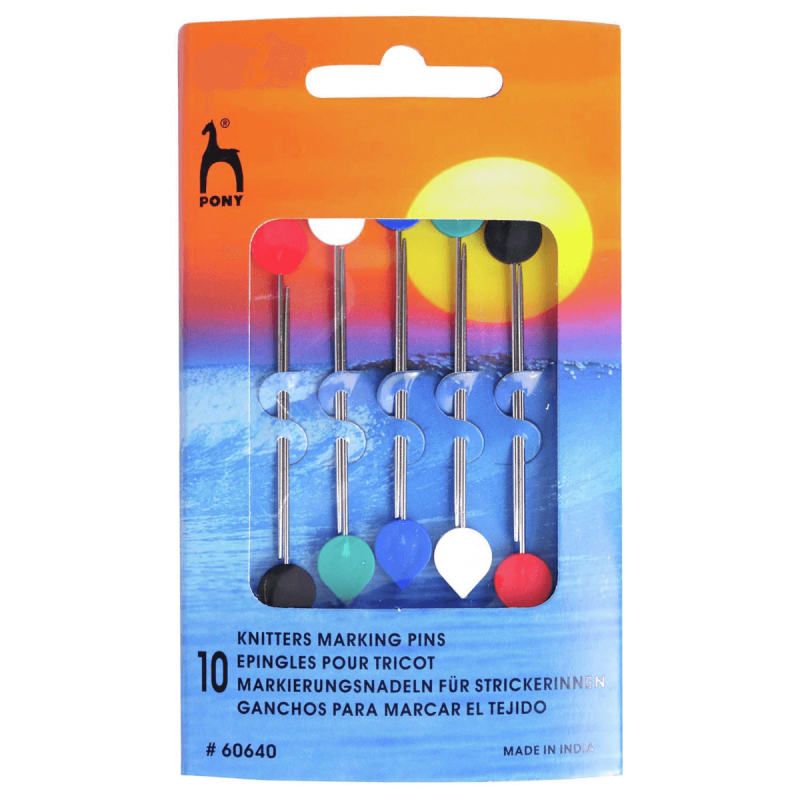 10 x Pony Knitters Marking Pins for Knitting Blunt Points