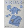 Sirdar Knitting Pattern 4686 Baby Blanket Bootees Jacket Hat Premature Babies