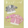 Hayfield Knitting Pattern 4842 V Neck Round Neck Cardigan Aged 0 - 7 Years