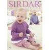 Sirdar Knitting Pattern 4846 Baby Cardigan With Pitcot Edging 0-3 Years