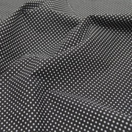 Polycotton Fabric 2mm Polka Dots Spots Dress Craft Black