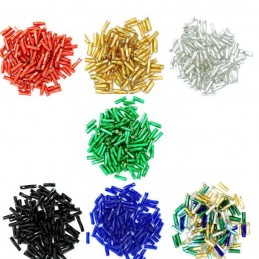 Twisted Bugle Glass Beads 7mm 7 Colours 