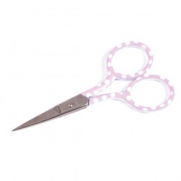 Pink 3.5 Inch Embroidery Polka Dot Scissors 3 Colours Assortment 
