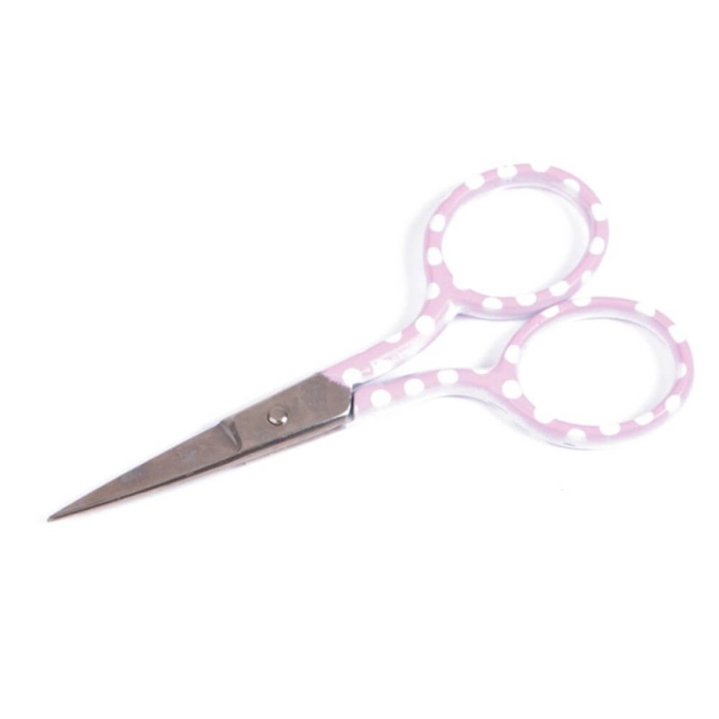 3.5 Inch Embroidery Polka Dot Scissors 3 Colours Assortment 