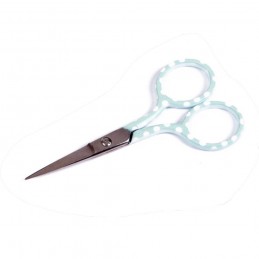 Blue 3.5 Inch Embroidery Polka Dot Scissors 3 Colours Assortment 