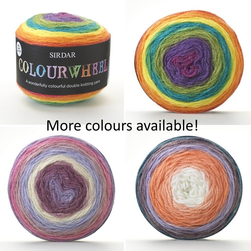 Sirdar Colourwheel DK Double Knit Knitting Yarn Cake 150g Ball Whirlwind