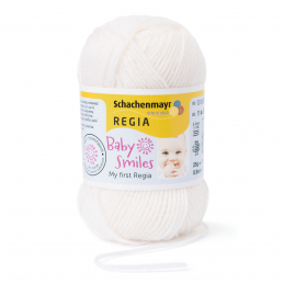 Schachenmayr My First Regia Baby Smiles 4 Ply Sock Wool Yarn 25g Mini Ball Natur