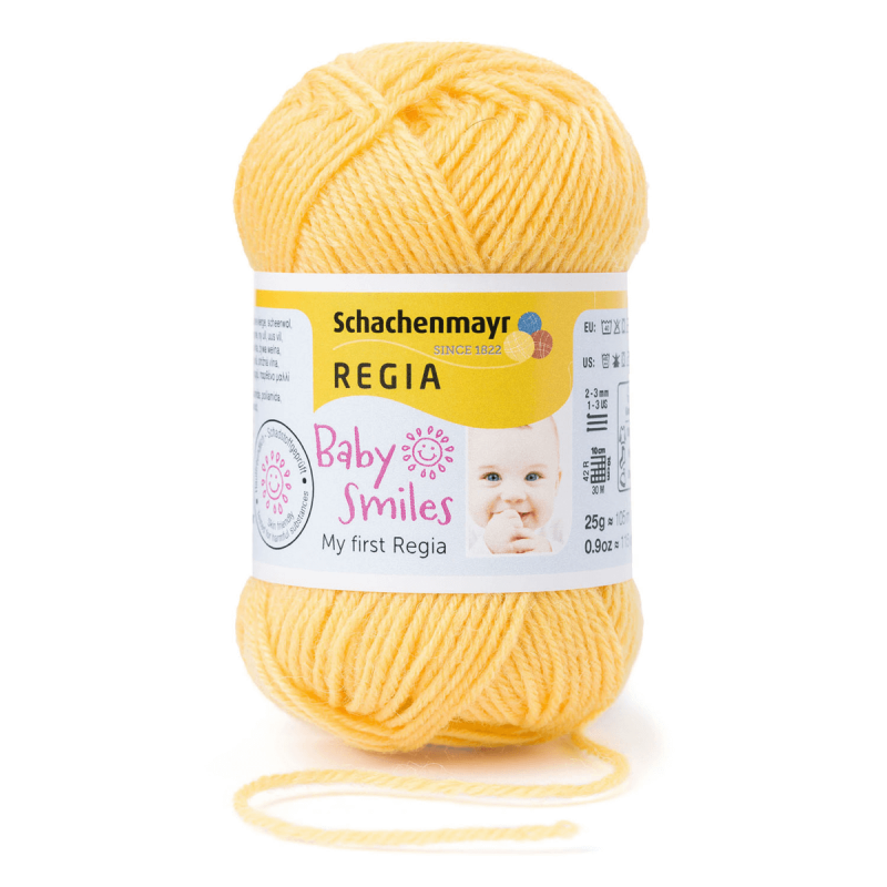 Schachenmayr My First Regia Baby Smiles 4 Ply Sock Wool Yarn 25g Mini Ball