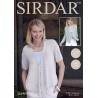 Sirdar Knitting Pattern 8135 Womens Easy Knit Cardigan Knitted Summer Linen DK