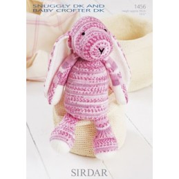 Sirdar Knitting Pattern 1456 Cuddly Soft Cute Bunny Snuggly DK Baby Crofter DK