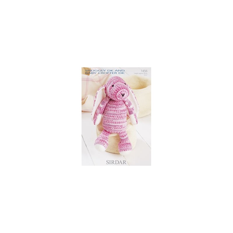 Sirdar Knitting Pattern 1456 Cuddly Soft Cute Bunny Snuggly DK Baby Crofter DK