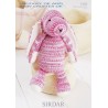 Sirdar Knitting Pattern 1456 Cuddly Soft Cute Bunny Snuggly DK Baby Crofter DK