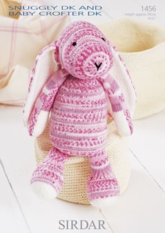 Sirdar Knitting Pattern 1456 Cuddly Soft Cute Bunny Snuggly DK Baby Crofter DK