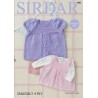 Sirdar Knitting Pattern 4885 Baby Girl Dress Pinafore Snuggly 4 PLY