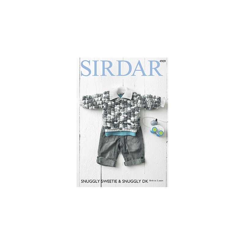 Sirdar Knitting Pattern 4909 Babies Cosy Jacket Knit Snuggly Sweetie Rascal DK