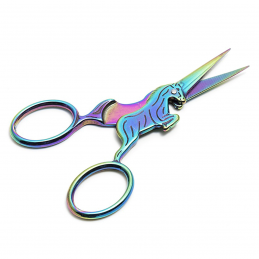 10cm Colourful Rainbow Unicorn Metallic Embroidery Scissors Small Thread Snipps