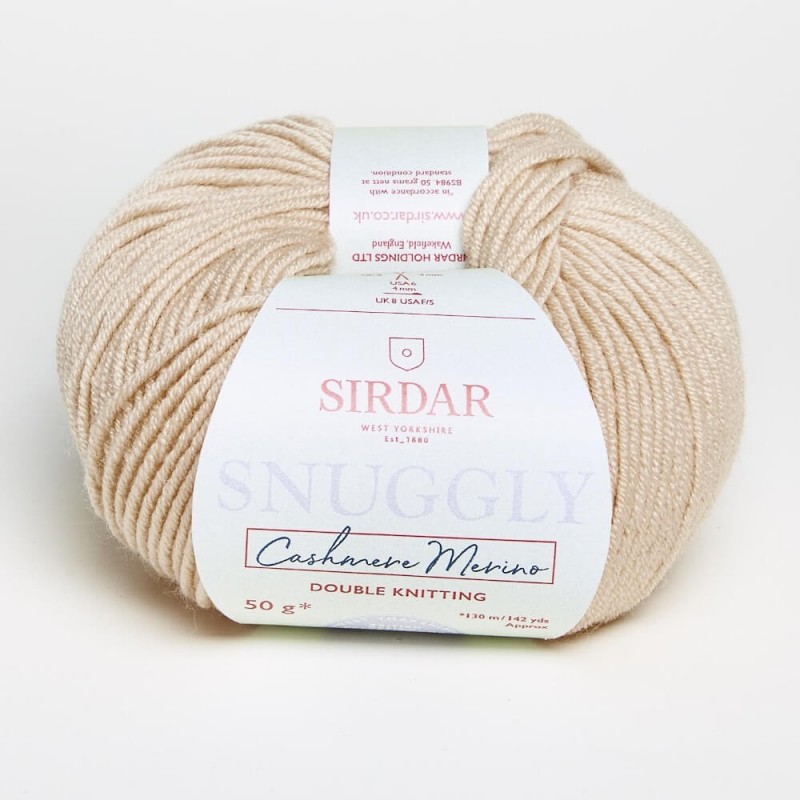 Sirdar Snuggly Cashmere Merino DK Double Knit Knitting Yarn Craft Wool 50g Ball