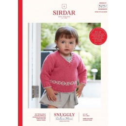 Sirdar Knitting Pattern 5251 Snuggly Cashmere Merino Baby Jumper