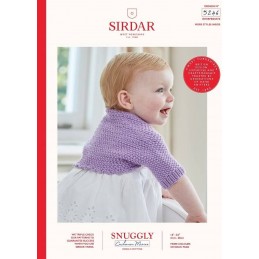 Sirdar Knitting Pattern 5246 Snuggly Cashmere Merino Baby Bolero Cardigan