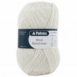 0002 Cream Patons Wool Blend Aran Yarn Colourful Craft Wool 100g Ball