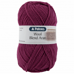 0136 Berry Patons Wool Blend Aran Yarn Colourful Craft Wool 100g Ball