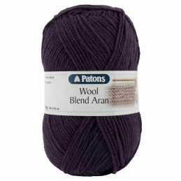 0149 Purple Patons Wool Blend Aran Yarn Colourful Craft Wool 100g Ball