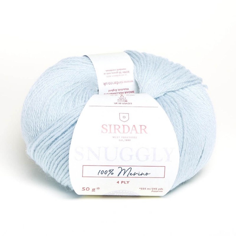 Sirdar Snuggly 100% Merino 4 Ply Baby Knitting Yarn Craft Wool 50g Ball