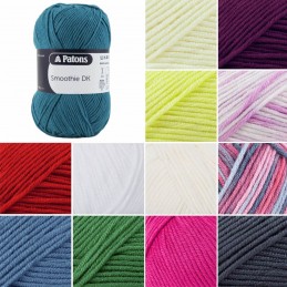 Patons 100% Acrylic Smoothie DK Yarn Wool Knitting Crochet 100g Ball Double Knitting
