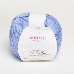 Sirdar Snuggly 100% Cotton Double Knitting Baby Knit DK Yarn Craft Wool 50g Ball Sky Blue