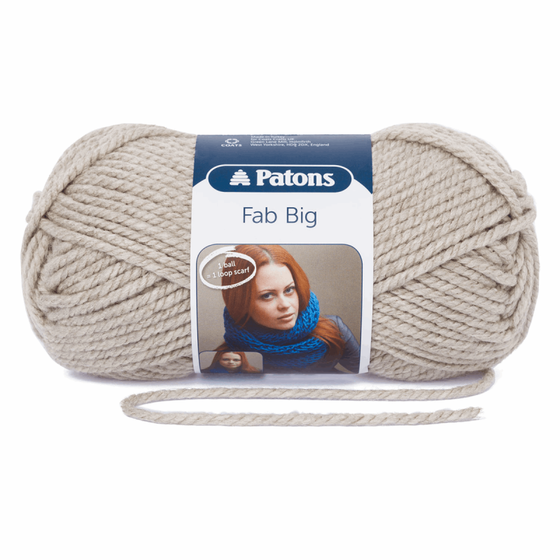 Patons Fab Big 100% Acrylic Super Chunky Knit Yarn Craft Wool Crochet 200g Ball