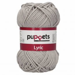 Puppet Puppets Lyric No. 8 100% Cotton DK Double Knitting Yarn Wool 50g Ball Light Grey