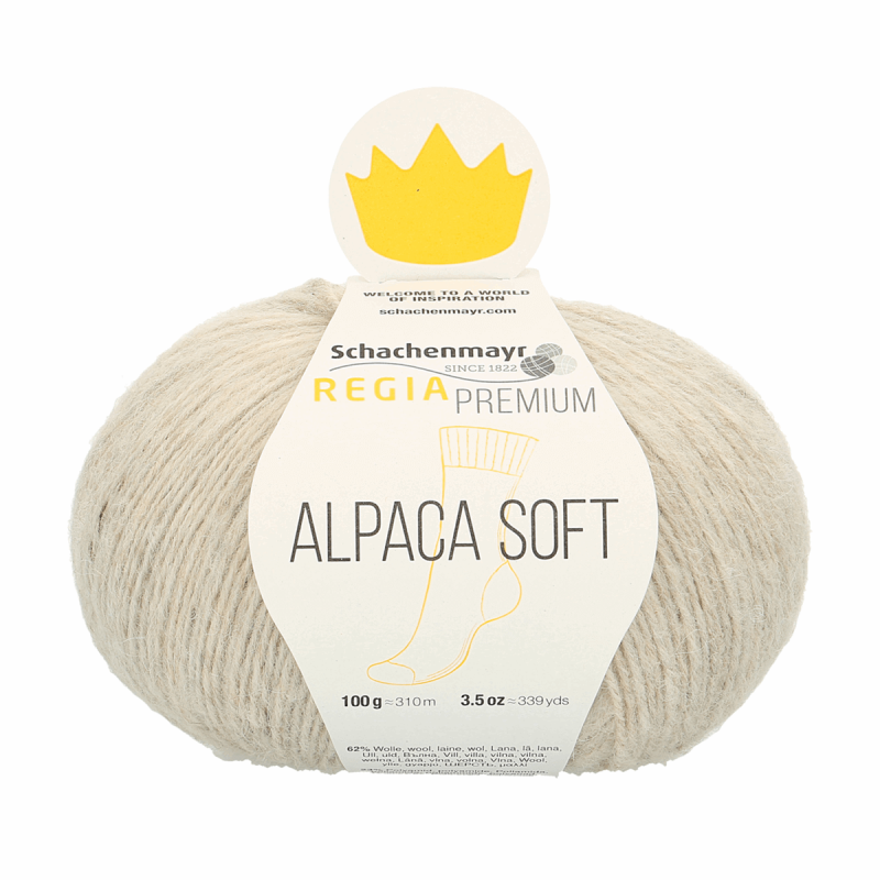 Regina Premium Soft Alpaca Knitting Crochet Knit Yarn Craft Wool 100g Ball 0002 Natural Mix