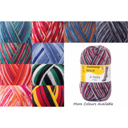 Regia Colour 4 PLY Knitting Crochet Knit Yarn Craft Wool Colourful 100g Ball