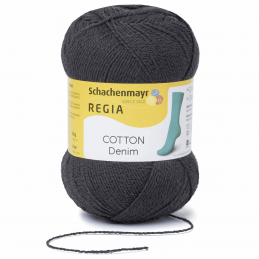 Regia Cotton Denim 4 PLY Knitting Crochet Knit Yarn Craft Wool 100g Ball 2869 Anthrazit