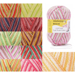 Regia Cotton Tutti Fruitti 4 PLY Knitting Crochet Knit Yarn Craft Wool 100g Ball 