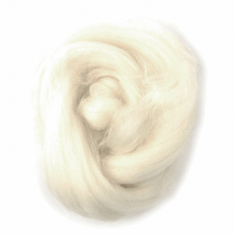 10g 100% Natural Wool Roving Needle Spinning Felting Sewing Craft Fabric Trimits 301 White