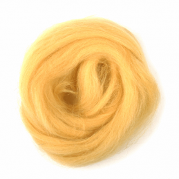 10g 100% Natural Wool Roving Needle Spinning Felting Sewing Craft Fabric Trimits 302 Yellow