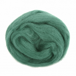 10g 100% Natural Wool Roving Needle Spinning Felting Sewing Craft Fabric Trimits 328 Grass Green