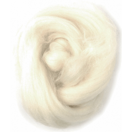 Assorted Browns Natural Wool Roving 50gm Craft Sewing Spinning Fabric 301 White