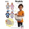 Simplicity Pattern 8820 15" Baby Doll Clothes Children Sewing Patterns