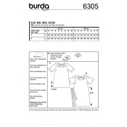 Burda Style Women's Loose Fit Top & Dress Sewing Pattern 6305