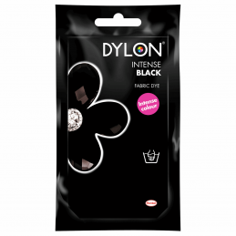 Dylon Fabric Hand Dye Powder 50g Packet For Natural Fibres 19 Colours 12 Intense Black