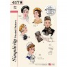 Simplicity Pattern 4178 Women's 60s Vintage Hats & Accessories Sewing Pattern