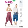 Burda Style Misses' Vacation Harem Trousers Holiday Casual Sewing Pattern 6316